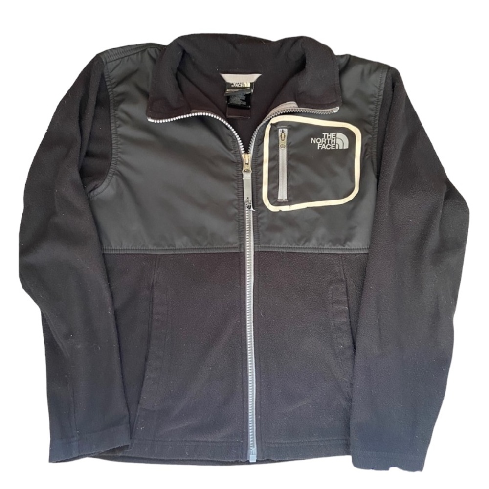 The North Face Black Fleece Jacket Full Zip Kids Medium (10/12)